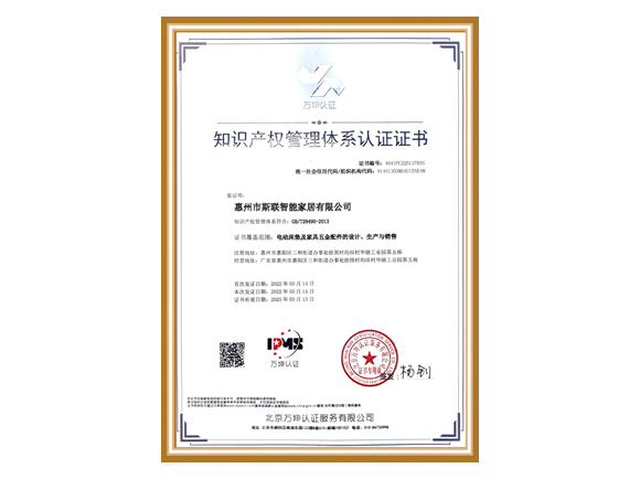 Intellectual Property Management System Certification